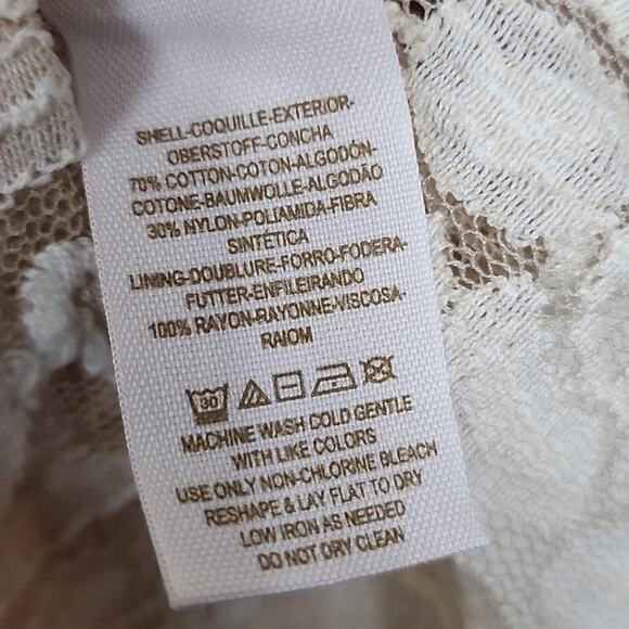 Free People Vintage Miles of Lace Bridal XS Lace Dress - Picture 6 of 8